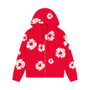 Moletom Denim Tears The Cotton Wreath Com Zíper Vermelho