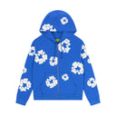 Moletom Denim Tears The Cotton Wreath Com Zíper Azul
