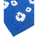Moletom Denim Tears The Cotton Wreath Com Zíper Azul