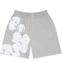 Shorts Bermuda de Moletom Denim Tears Big Cotton Wreath Cinza
