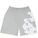 Shorts Bermuda de Moletom Denim Tears Big Cotton Wreath Cinza