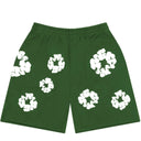 Shorts Bermuda de Moletom Denim Tears Cotton Wreath Verde