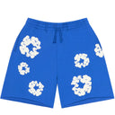 Shorts Bermuda de Moletom Denim Tears Cotton Wreath Azul