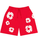 Shorts Bermuda de Moletom Denim Tears Cotton Wreath Vermelha