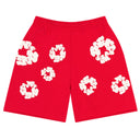 Bermuda de Moletom Denim Tears Cotton Wreath Vermelha