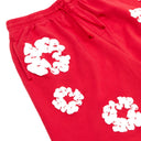 Bermuda de Moletom Denim Tears Cotton Wreath Vermelha