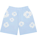 Shorts Bermuda de Moletom Denim Tears Mono Cotton Wreath Azul Claro
