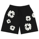 Bermuda de Moletom Denim Tears Cotton Wreath Preta