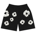Bermuda de Moletom Denim Tears Cotton Wreath Preta