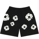 Shorts Bermuda de Moletom Denim Tears Cotton Wreath Preta