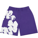 Shorts Bermuda de Moletom Denim Tears Big Cotton Wreath Roxa