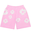 Shorts Bermuda de Moletom Denim Tears Mono Cotton Wreath Rosa