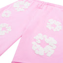 Bermuda de Moletom Denim Tears Mono Cotton Wreath Rosa
