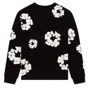 Camiseta Denim Tears Cotton Wreath Manga Longa Preta