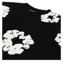 Camiseta Denim Tears Cotton Wreath Manga Longa Preta