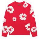 Camiseta Denim Tears Cotton Wreath Manga Longa Vermelha