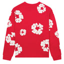 Camiseta Denim Tears Cotton Wreath Manga Longa Vermelha