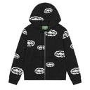 Agasalho Moletom Denim Tears x Corteiz Cotton Wreath Com Zíper Preto