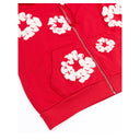 Agasalho Moletom Denim Tears The Cotton Wreath Com Zíper Vermelho
