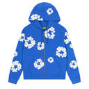 Agasalho Moletom Denim Tears The Cotton Wreath Com Zíper Azul