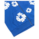 Agasalho Moletom Denim Tears The Cotton Wreath Com Zíper Azul
