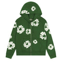 Agasalho Moletom Denim Tears The Cotton Wreath Com Zíper Verde