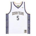 Camiseta Regata Jersey Denim Tears Game Branca
