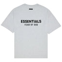 Camiseta Fear Of God Essentials Jersey Crewneck Cinza Claro (Light Heather Grey)