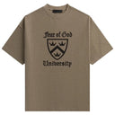 Camiseta Fear Of God Essentials Heavy Crewneck Cinza Escuro (Heather Grey)