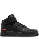 Tênis Supreme x Nike Air Force 1 Mid Black