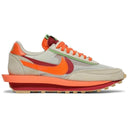 Sacai x Clot x Nike LD Waffle Net Orange Blaze