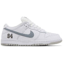 Supreme x Nike SB Dunk Low White Metallic Silver