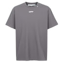 Camiseta Off-White Slim Fit Wavy Line Cinza Mescla e Branca