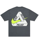 Camiseta Palace x Nike Tri Swoosh Cinza Escuro
