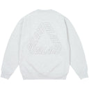 Moletom Crewneck Palace Outline P-3 Cinza Claro