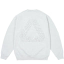 Agasalho Moletom Crewneck Palace Outline P-3 Cinza Claro