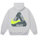 Moletom Palace x Nike Tri Swoosh Cinza Mescla