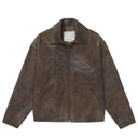 Jaqueta de Couro Piet Vintage Surf Marrom