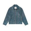 Jaqueta de Couro Piet Vintage Surf Azul