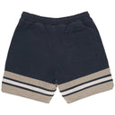 Short Rhude Embroidered Logo Preto/Bege Escuro