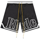 Short Rhude Court Logo Preto