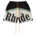 Shorts Short Rhude Awakening Preto/Verde/Off-White
