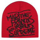 Boné Gorro Supreme x Martithé + François Girbaud Vermelho