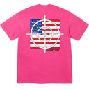 Camiseta Supreme Target Rosa Fúcsia