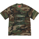 Camiseta Supreme Always Prevail Camuflada (Woodland)