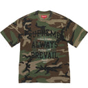 Camiseta Supreme Always Prevail Camuflada (Woodland)
