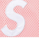 Camiseta Jersey Supreme S Logo Baseball Henley Rosa