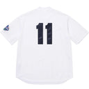 Camiseta Jersey Supreme S Logo Baseball Henley Branca
