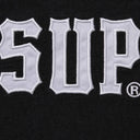 Camiseta Supreme Twill Appliqué Preta