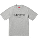 Camiseta Supreme Classic Logo Cinza